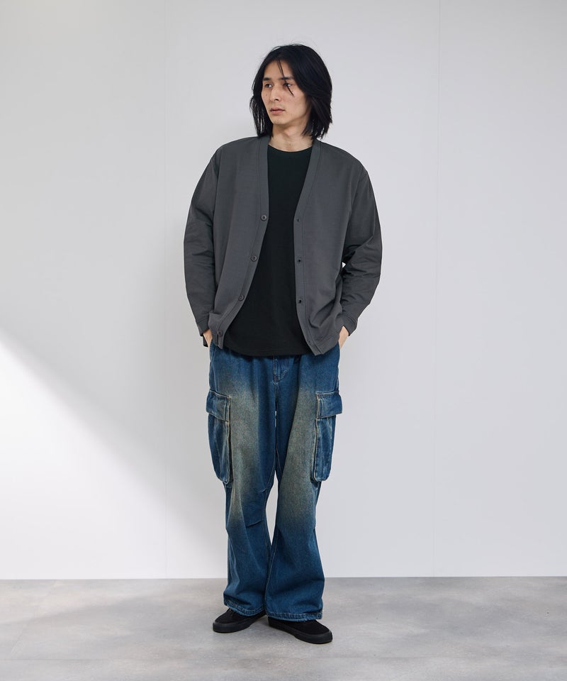 NAVY SARARI テックジョーゼットカーディガン メンズ商品画像-9