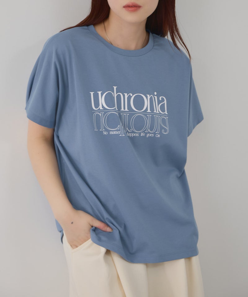 Free Nature ロゴプリントクルーネックTシャツ レディース メール便 対応商品商品画像-3