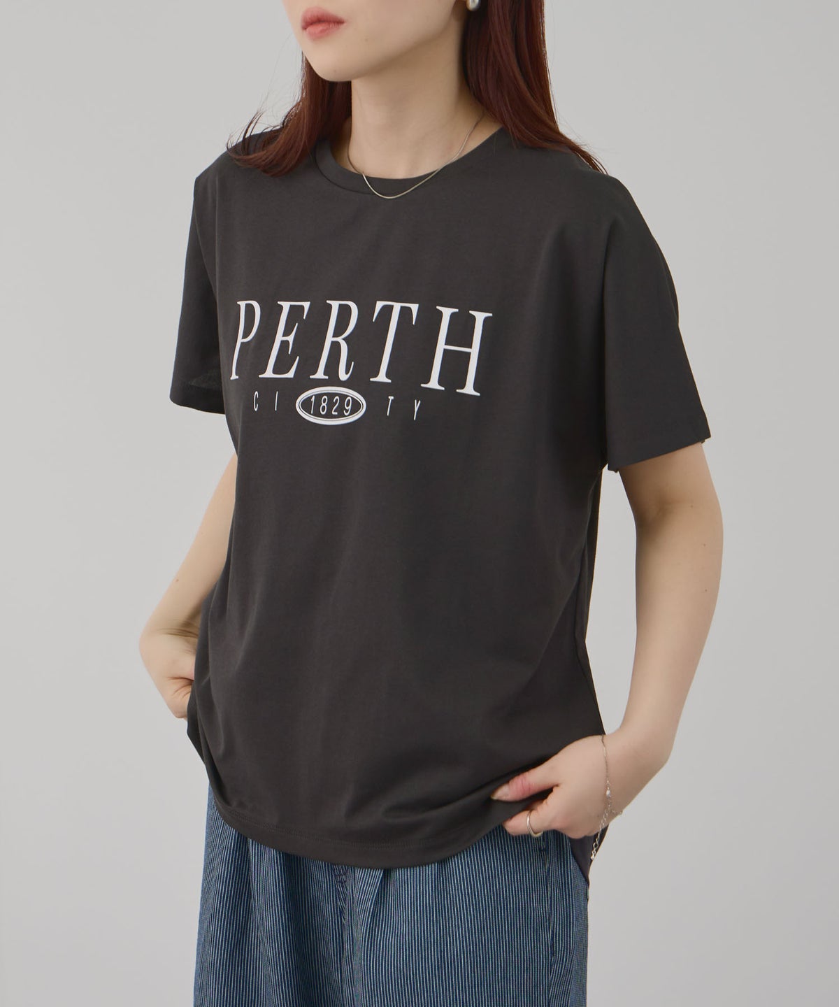 Free Nature ロゴプリントクルーネックTシャツ レディース メール便 対応商品