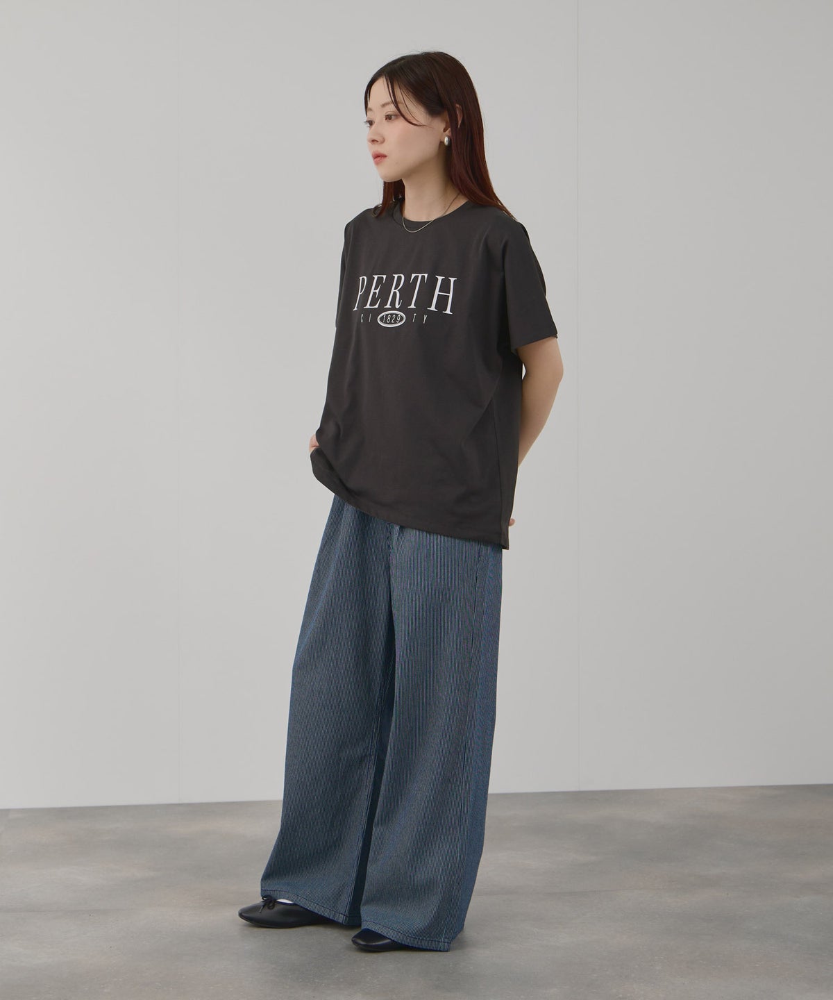 Free Nature ロゴプリントクルーネックTシャツ レディース メール便 対応商品