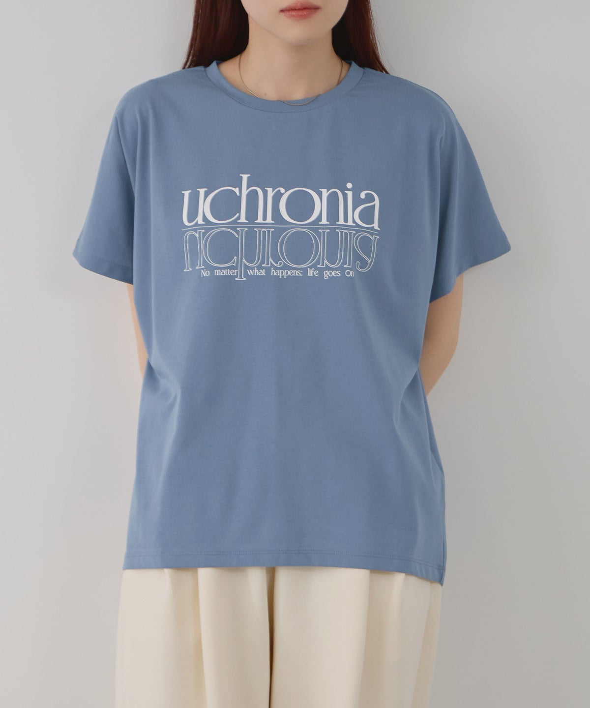 Free Nature ロゴプリントクルーネックTシャツ レディース メール便 対応商品