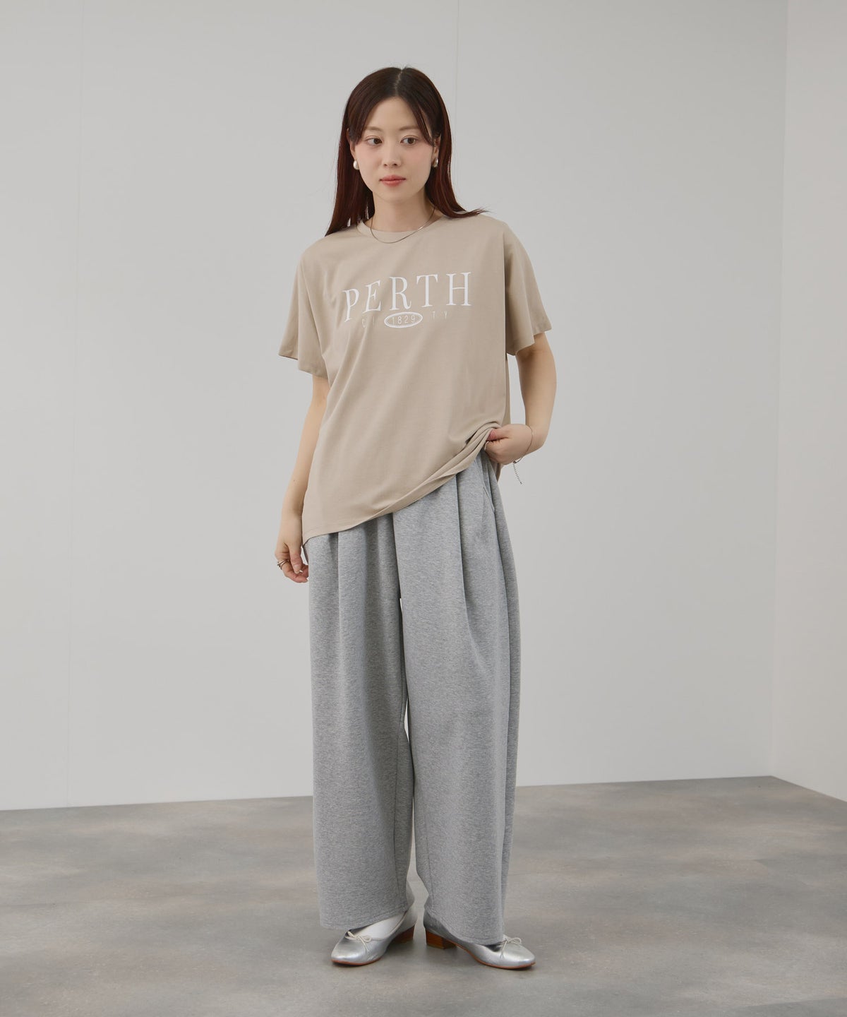 Free Nature ロゴプリントクルーネックTシャツ レディース メール便 対応商品