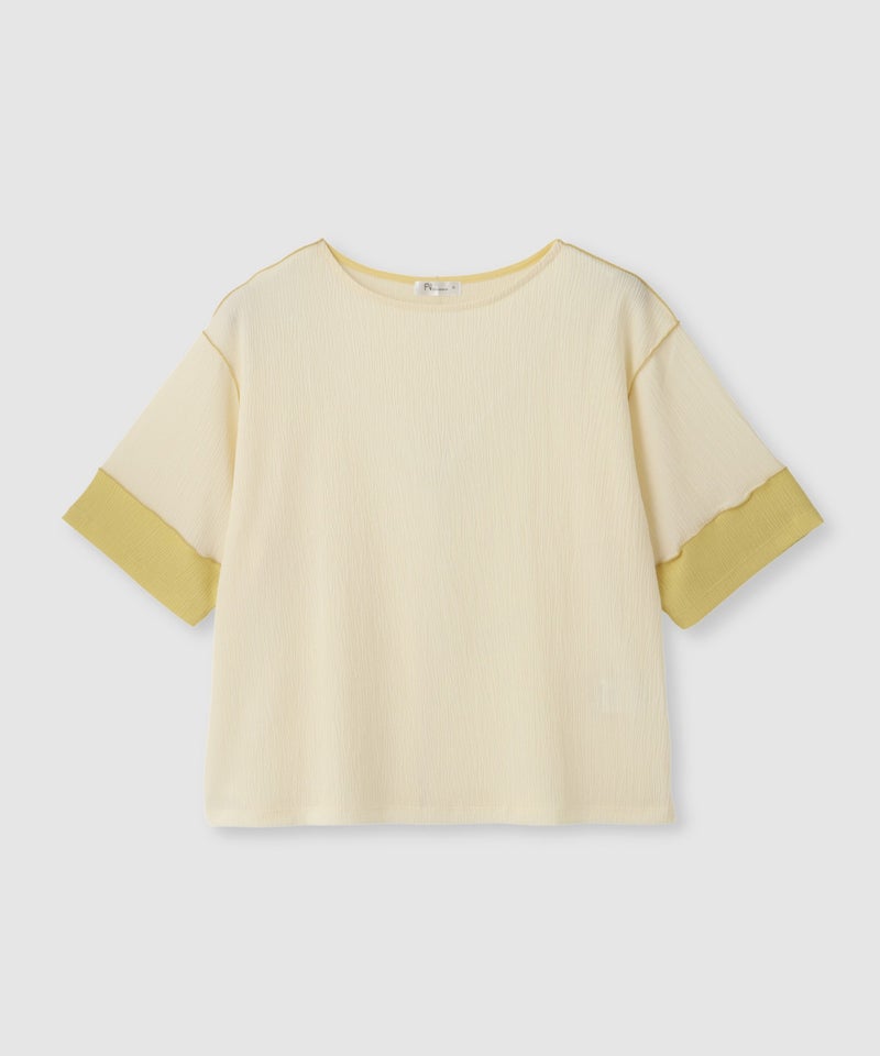 Free Nature シャーリング配色切替プルオーバー レディース メール便 対応商品商品画像-1