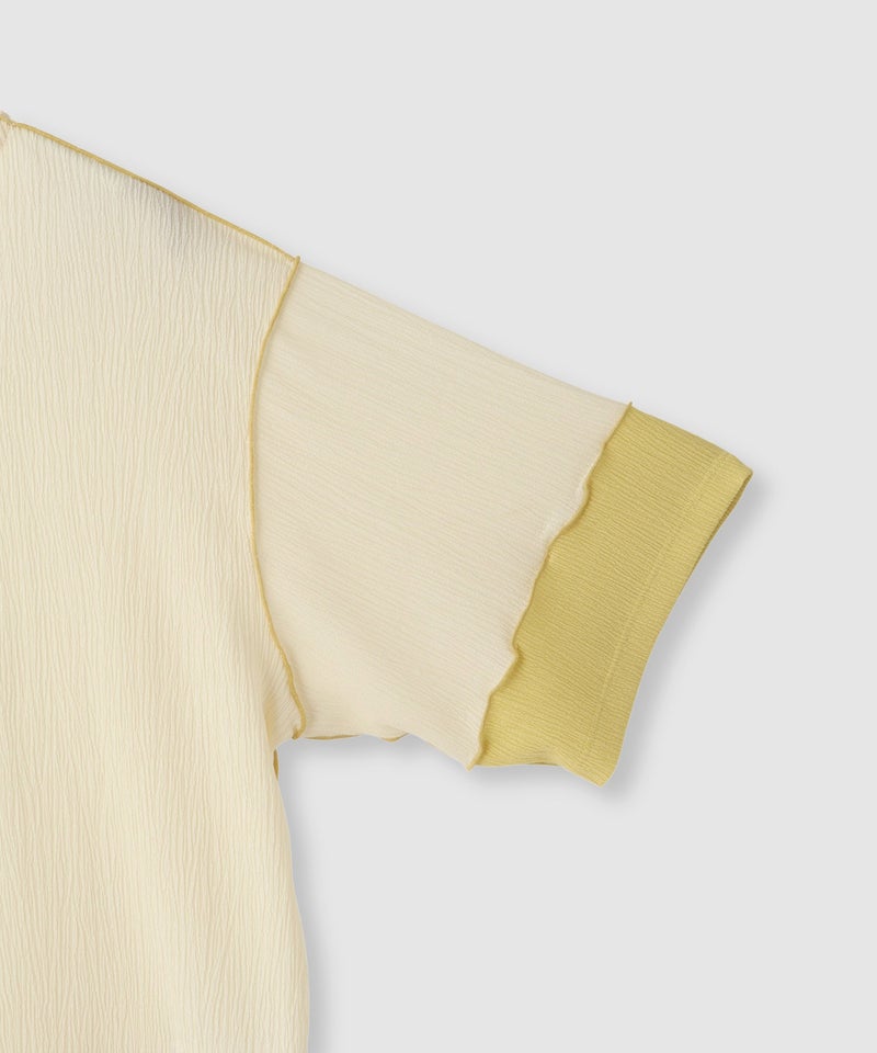 Free Nature シャーリング配色切替プルオーバー レディース メール便 対応商品商品画像-6