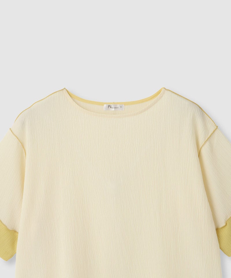 Free Nature シャーリング配色切替プルオーバー レディース メール便 対応商品商品画像-23