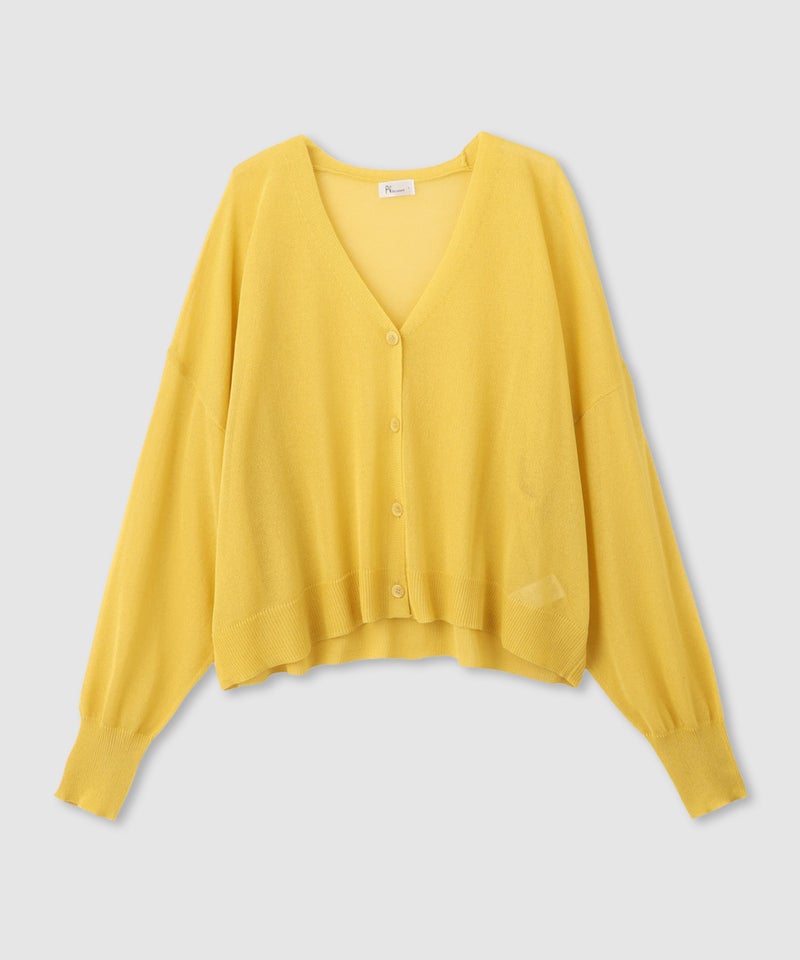 Free Nature 光沢シアーVネックショートカーディガン レディース商品画像-21