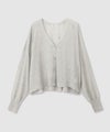 Free Nature 光沢シアーVネックショートカーディガン レディース商品サムネイル-22