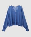 Free Nature 光沢シアーVネックショートカーディガン レディース商品サムネイル-24