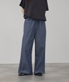 NAVY 毎日はきたくなるデニム「マイデニ」 シャンブレーダブルタックワイドパンツ レディース商品サムネイル-3