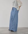 NAVY 毎日はきたくなるデニム「マイデニ」 シャンブレーダブルタックワイドパンツ レディース商品サムネイル-14
