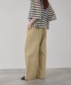 NAVY 毎日はきたくなるデニム「マイデニ」 シャンブレーダブルタックワイドパンツ レディース商品サムネイル-19