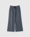 NAVY 毎日はきたくなるデニム「マイデニ」 シャンブレーダブルタックワイドパンツ レディース