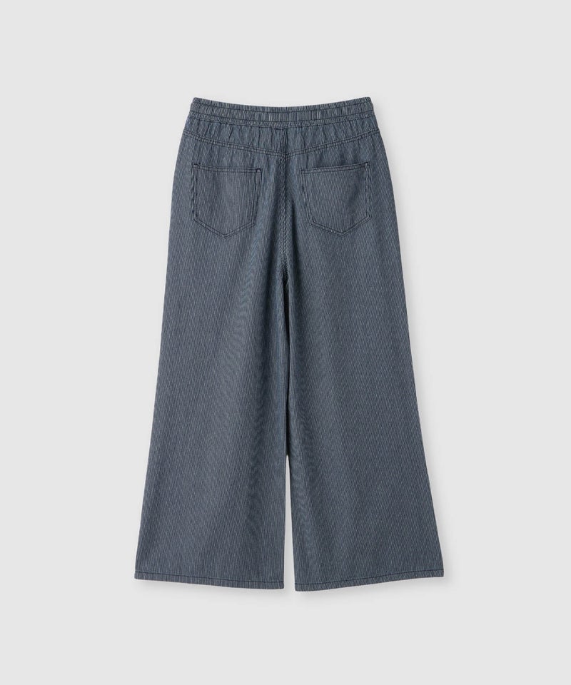 NAVY 毎日はきたくなるデニム「マイデニ」 シャンブレーダブルタックワイドパンツ レディース商品画像-26