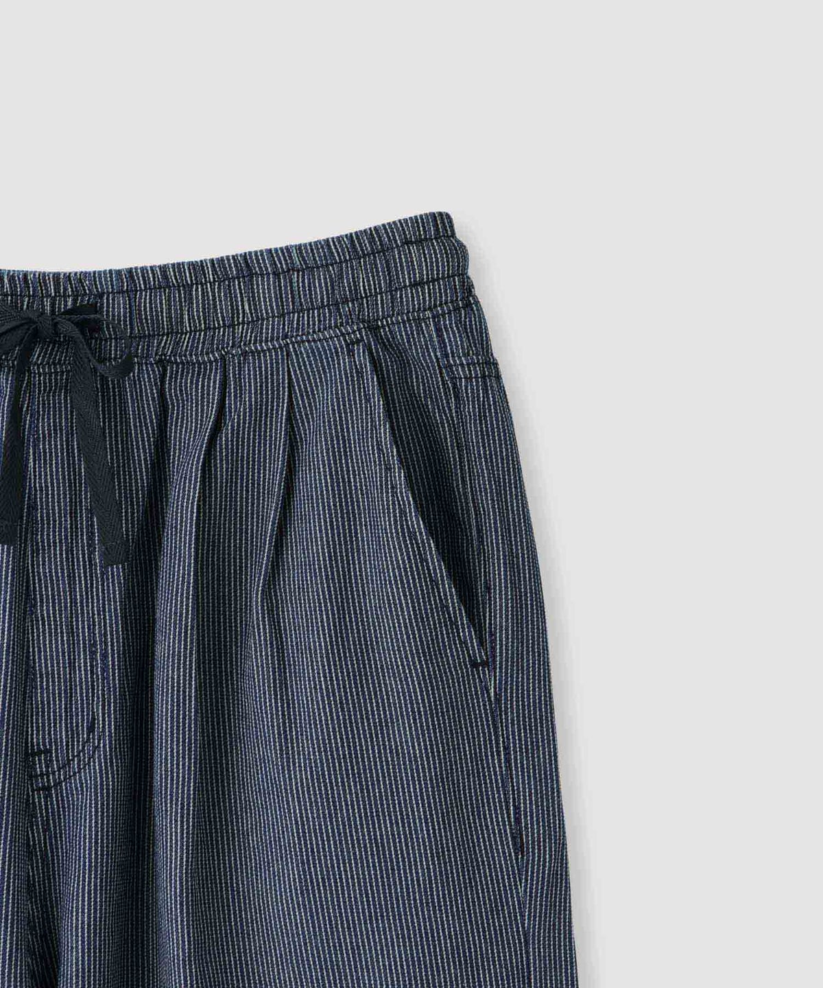 NAVY 毎日はきたくなるデニム「マイデニ」 シャンブレーダブルタックワイドパンツ レディース