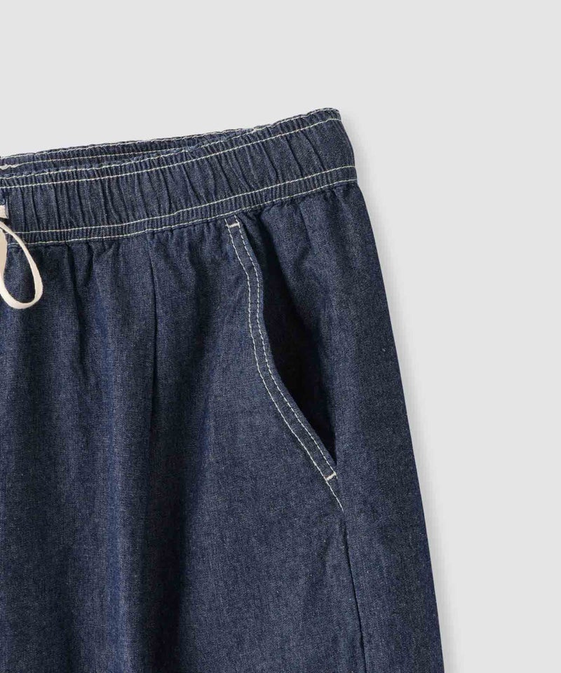 NAVY  毎日はきたくなるデニム「マイデニ」 シャンブレーカーブパンツ レディース商品画像-5