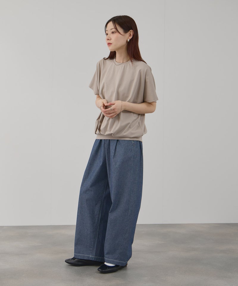 NAVY 毎日はきたくなるデニム「マイデニ」 シャンブレーカーブパンツ レディース商品画像-7