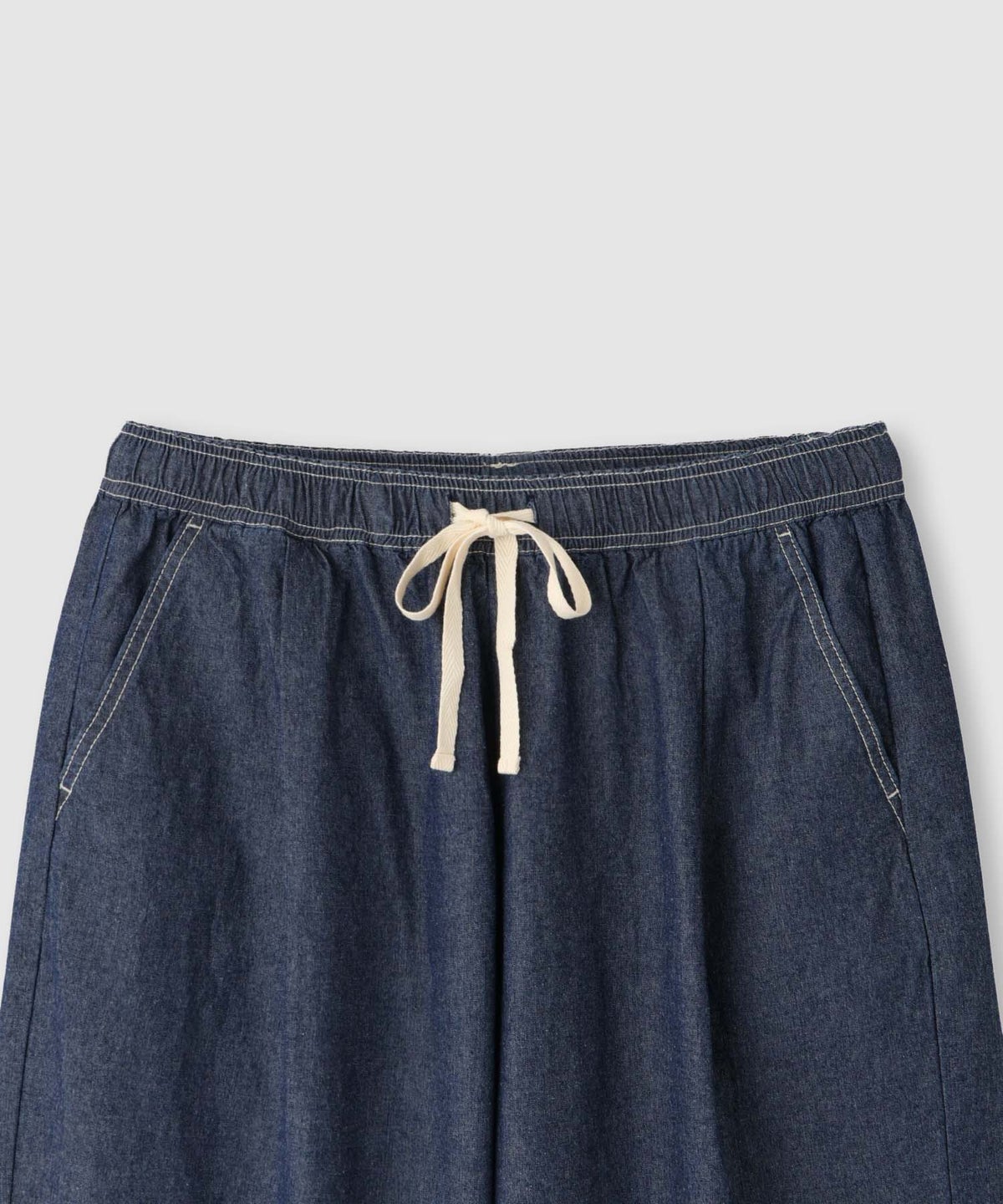 NAVY 毎日はきたくなるデニム「マイデニ」 シャンブレーカーブパンツ レディース