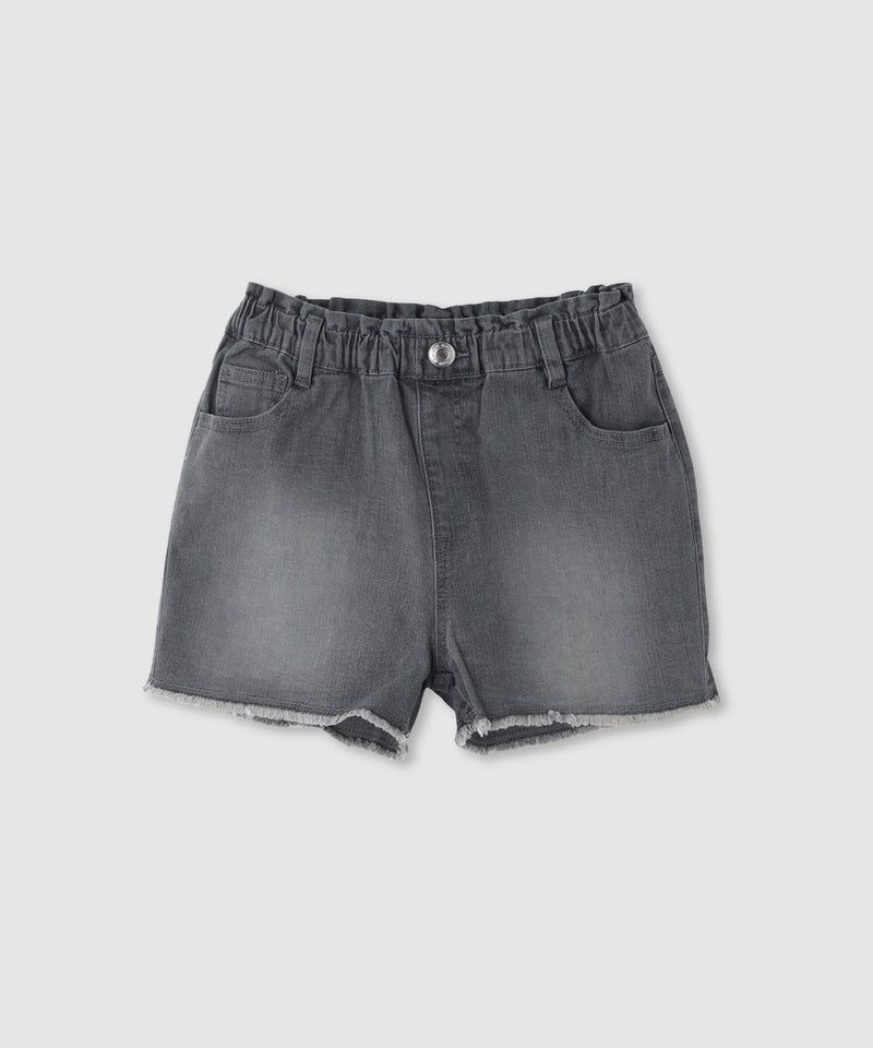 NAVY  ストレッチデニム フリンジショートパンツ キッズ商品画像-2