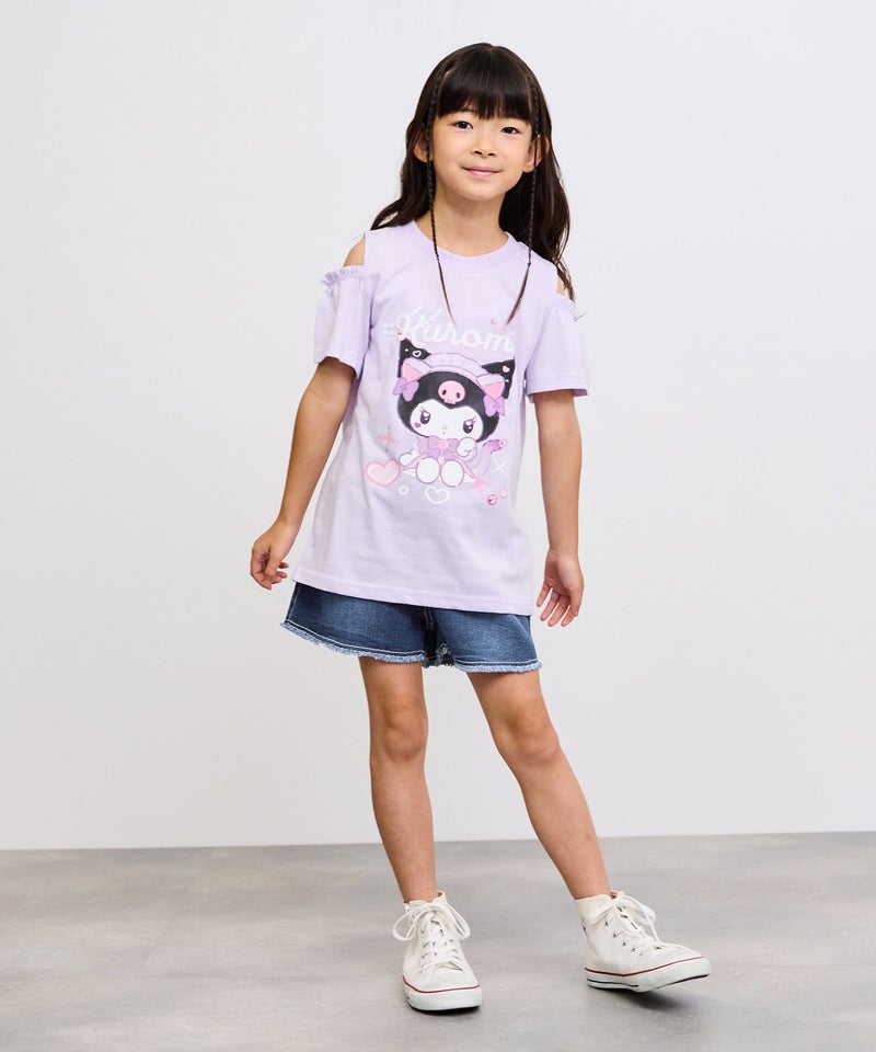 [期間限定価格]NAVY  ストレッチデニム フリンジショートパンツ キッズ商品画像-6