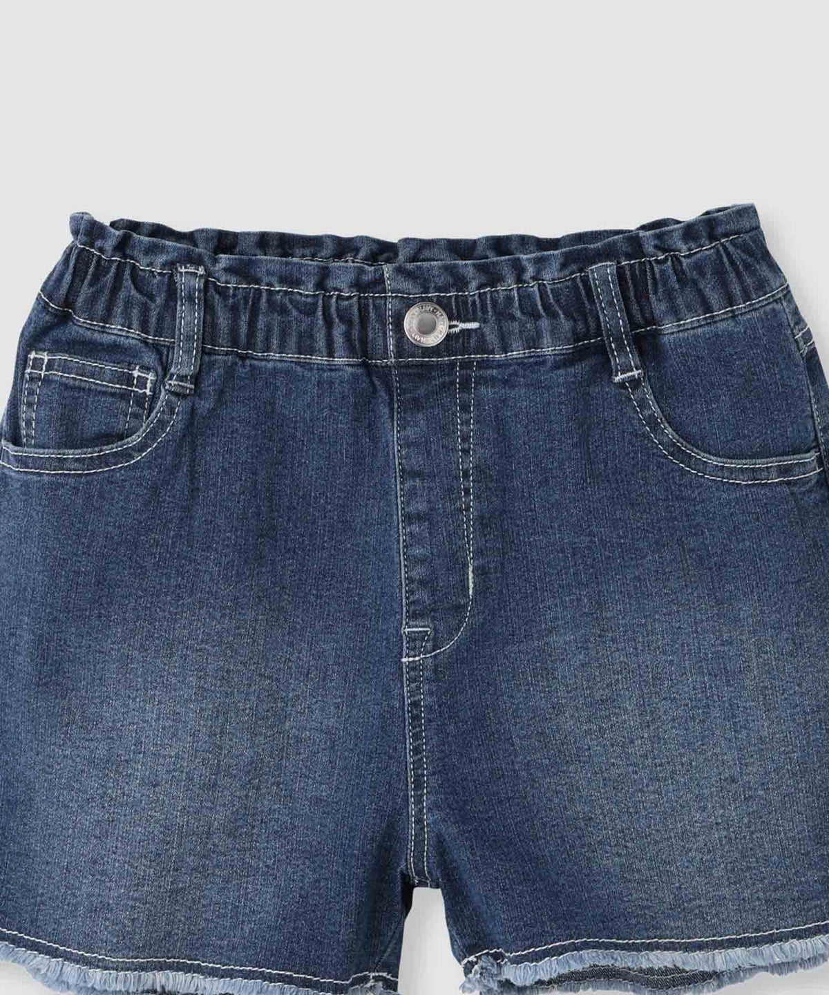 NAVY ストレッチデニム フリンジショートパンツ キッズ