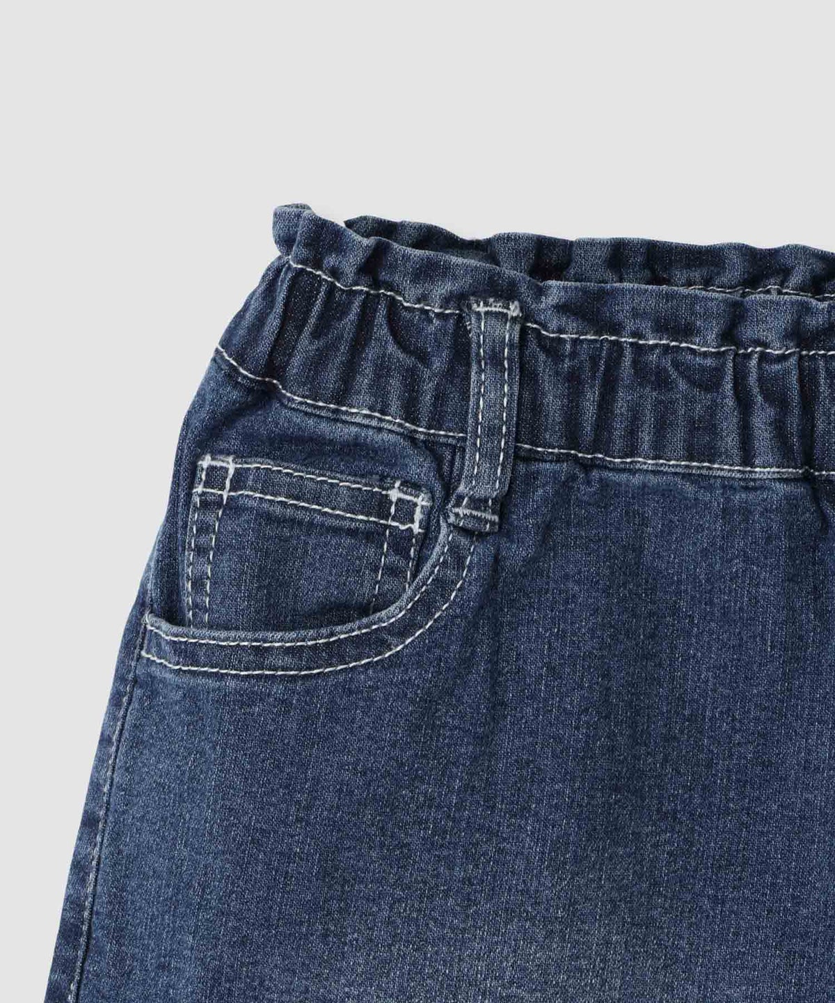 NAVY ストレッチデニム フリンジショートパンツ キッズ