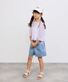 [期間限定価格]NAVY  ストレッチデニム ハイウエストショートパンツ キッズ商品サムネイル-5