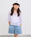NAVY ストレッチデニム ハイウエストショートパンツ キッズ商品サムネイル-6