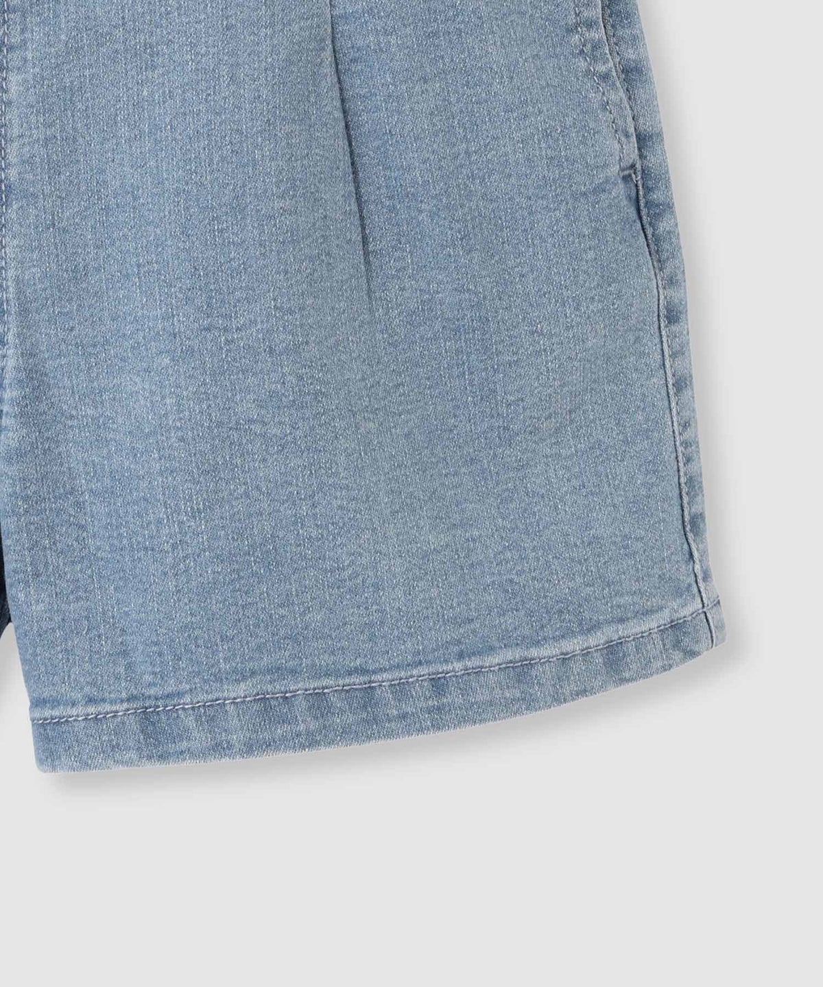 NAVY ストレッチデニム ハイウエストショートパンツ キッズ