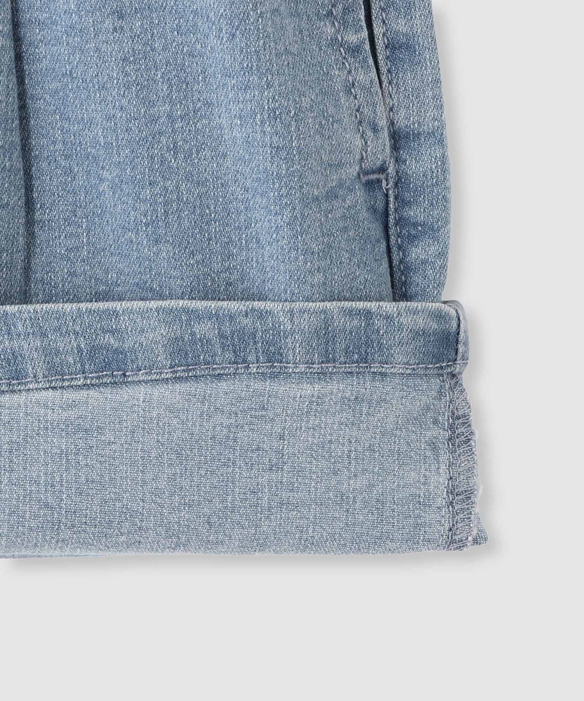 NAVY ストレッチデニム ハイウエストショートパンツ キッズ