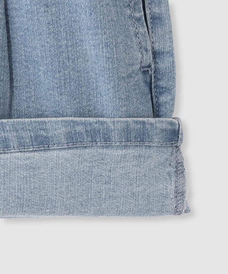 NAVY  ストレッチデニム ハイウエストショートパンツ キッズ商品画像-7