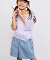 [期間限定価格]NAVY  ストレッチデニム ハイウエストショートパンツ キッズ商品サムネイル-9