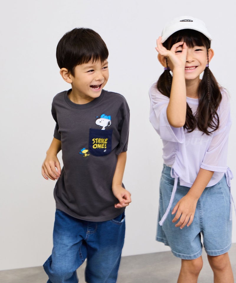 [期間限定価格]NAVY  ストレッチデニム ハイウエストショートパンツ キッズ商品画像-15