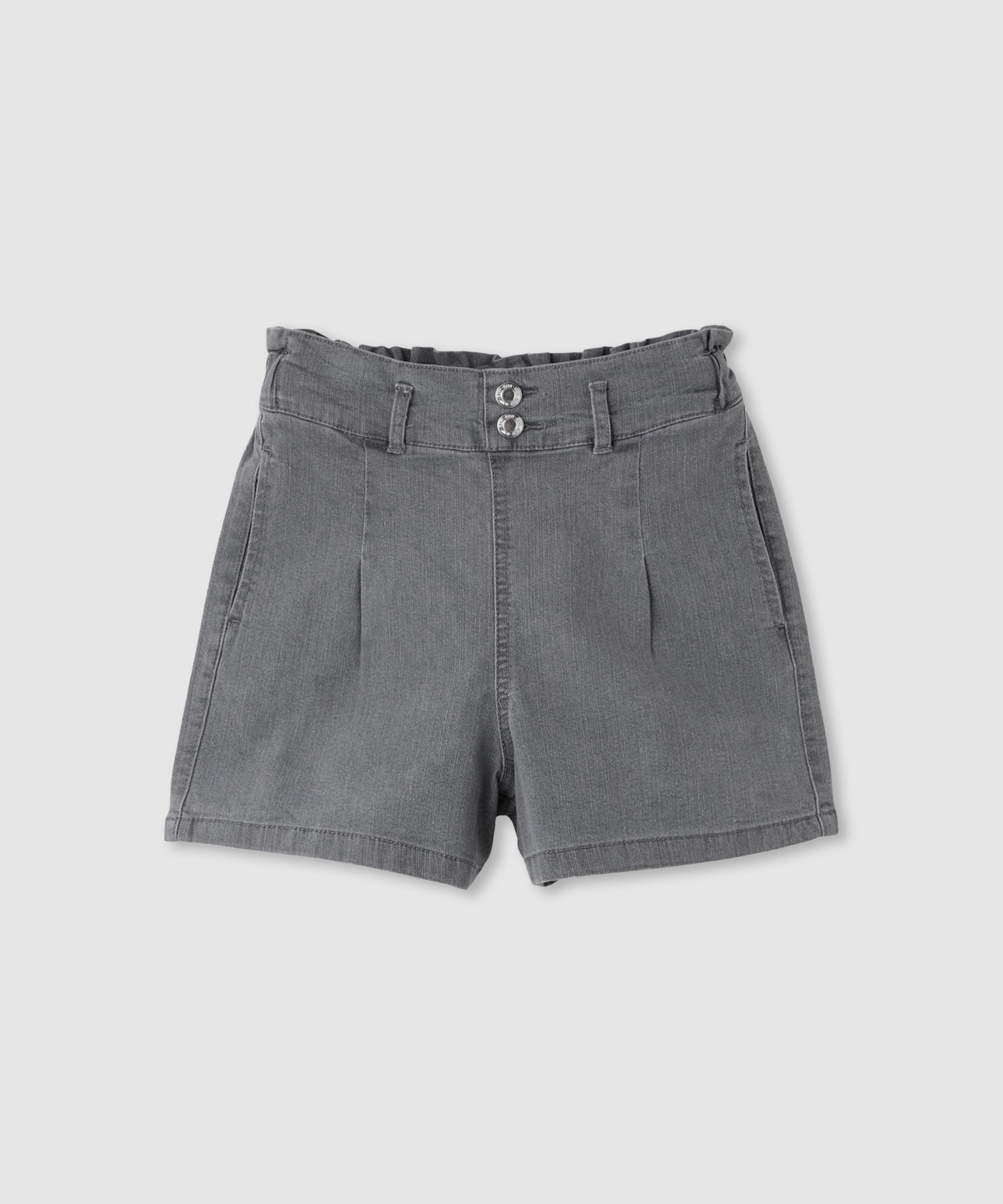 NAVY ストレッチデニム ハイウエストショートパンツ キッズ