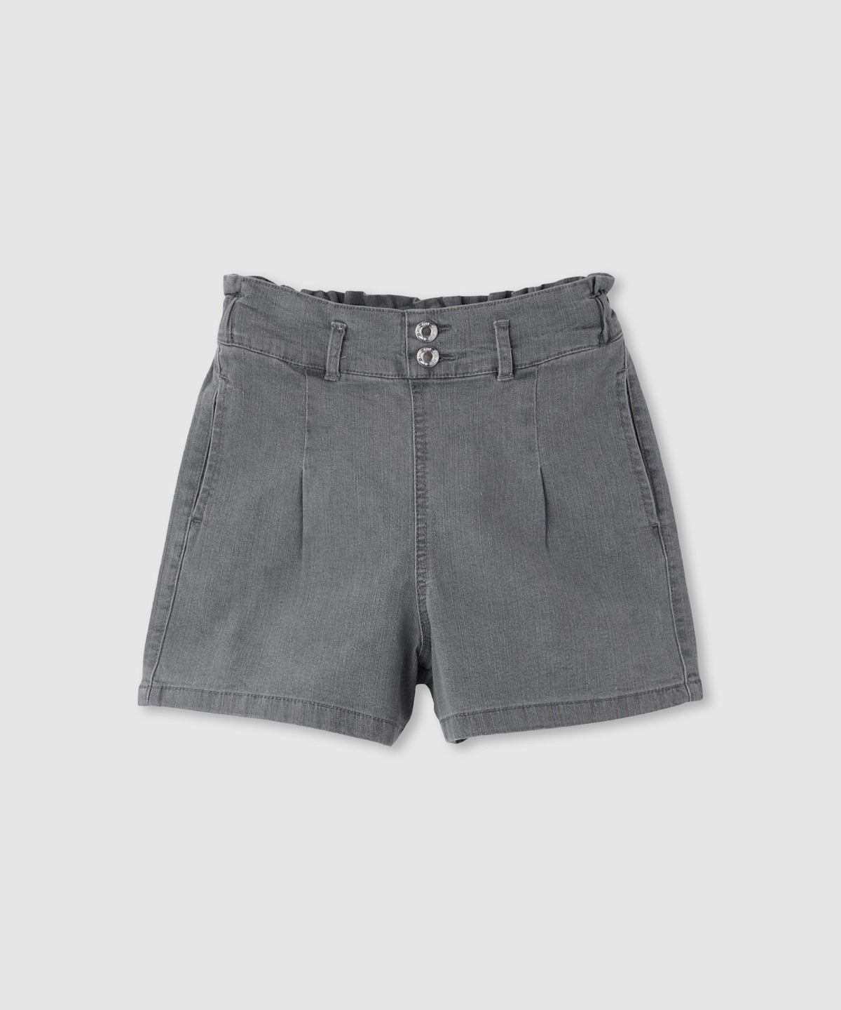 NAVY ストレッチデニム ハイウエストショートパンツ キッズ