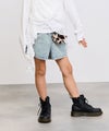 RICH MIX ケミカル加工 コットンデニムショートパンツ ハートチャーム付き キッズ商品サムネイル-1