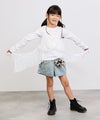 [期間限定価格]RICH MIX  ケミカル加工 コットンデニムショートパンツ ハートチャーム付き キッズ商品サムネイル-4