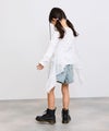 RICH MIX ケミカル加工 コットンデニムショートパンツ ハートチャーム付き キッズ商品サムネイル-4