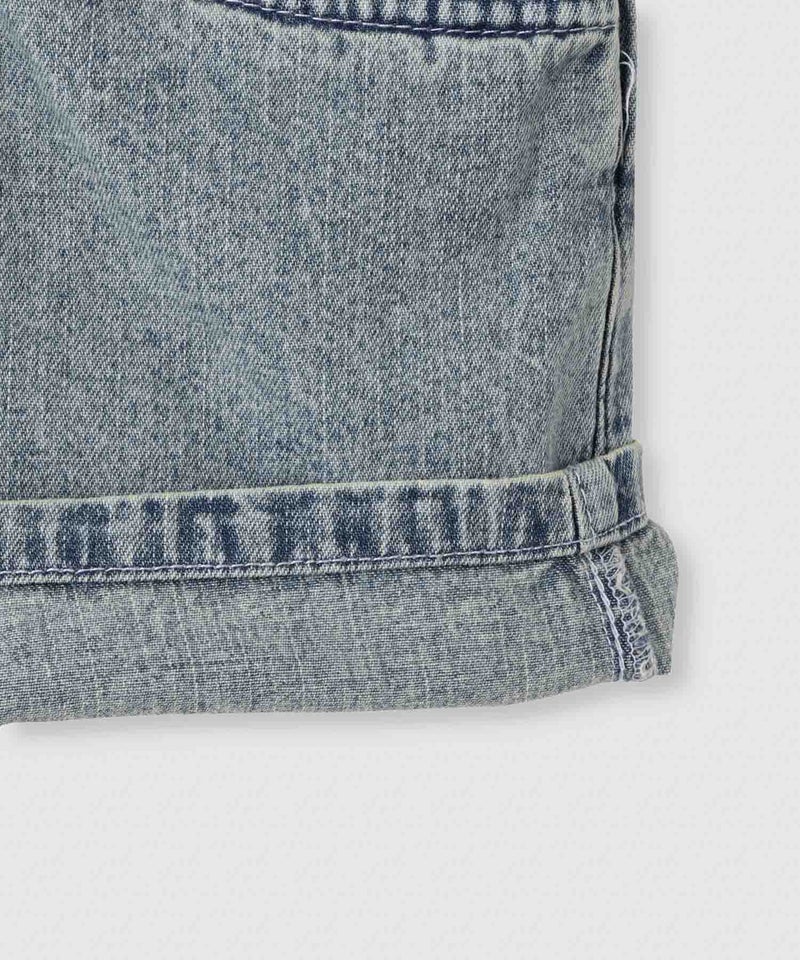 RICH MIX ケミカル加工 コットンデニムショートパンツ ハートチャーム付き キッズ商品画像-7