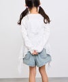 RICH MIX ケミカル加工 コットンデニムショートパンツ ハートチャーム付き キッズ商品サムネイル-7
