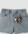 RICH MIX ケミカル加工 コットンデニムショートパンツ ハートチャーム付き キッズ商品サムネイル-10