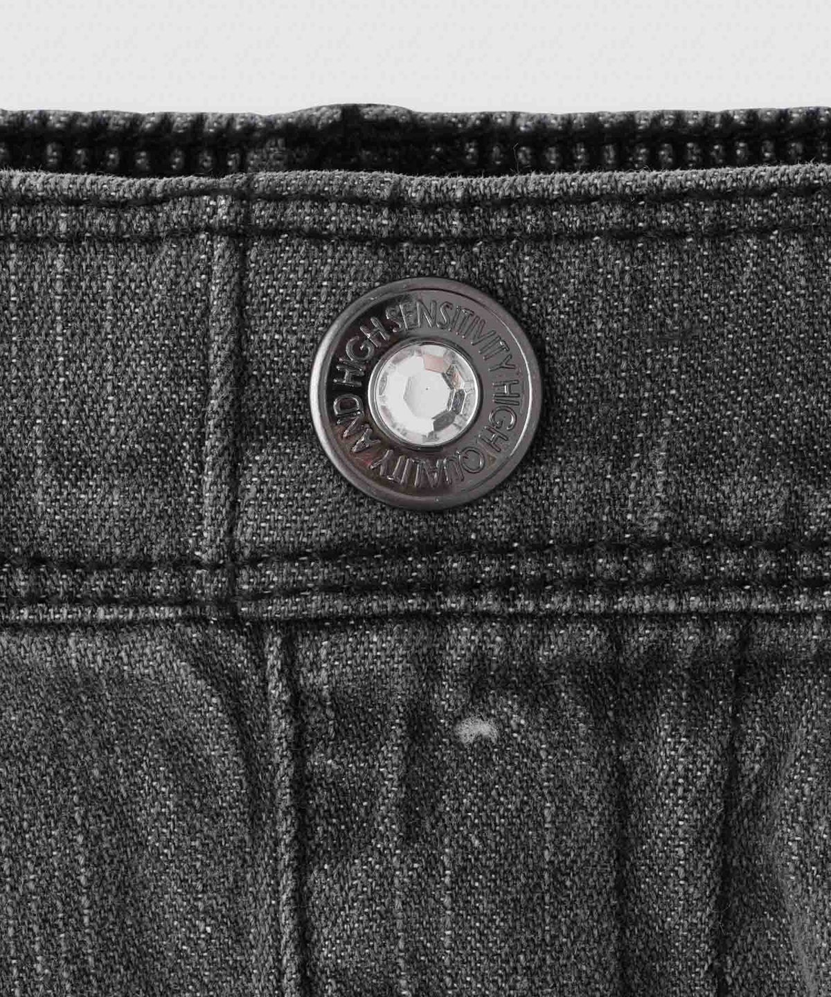 RICH MIX ダメージ加工 裾フリンジコットンデニムショートパンツ キッズ