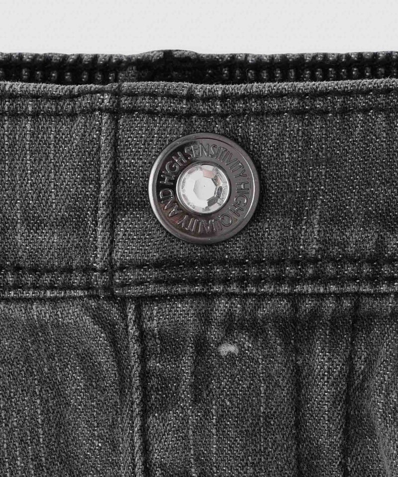 RICH MIX  ダメージ加工 裾フリンジコットンデニムショートパンツ キッズ商品画像-8