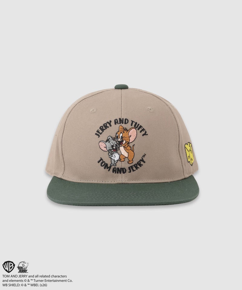 Tom and Jerry ジェリー＆タフィー 刺繍配色ツイルベースボールキャップ キッズ商品画像-2