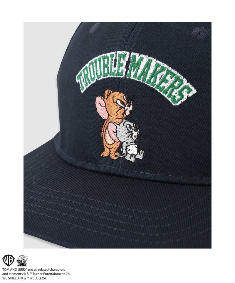 Tom and Jerry ジェリー&タフィー 刺繍ツイルベースボールキャップ キッズ商品画像-6