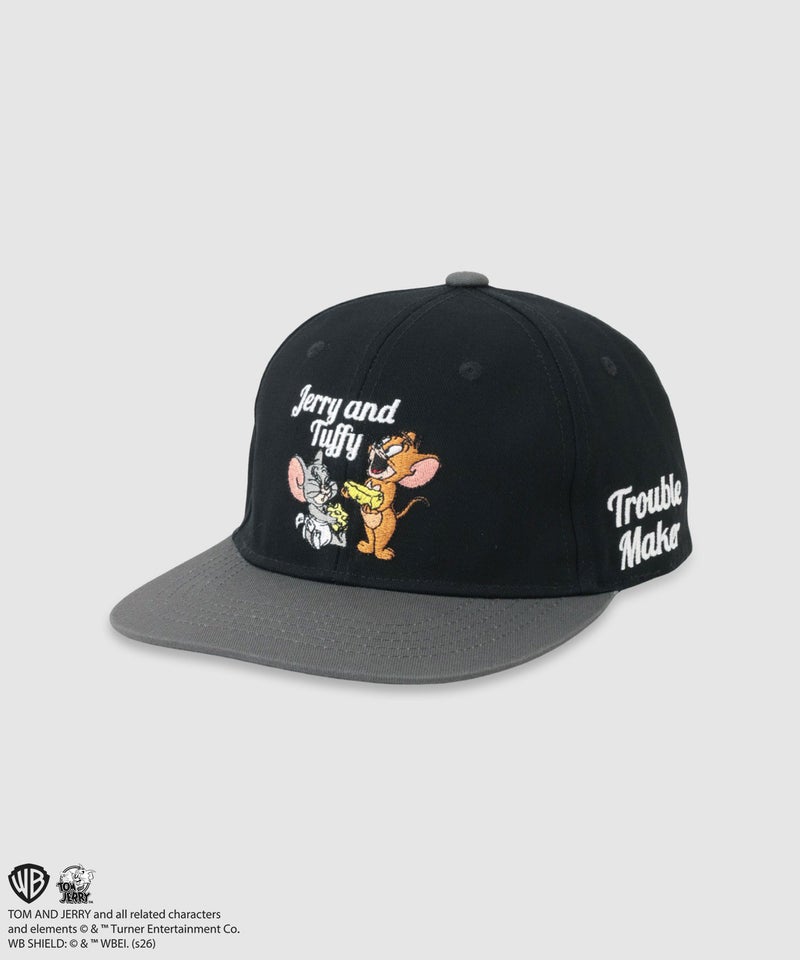 Tom and Jerry ジェリー＆タフィー 刺繍配色ツイルベースボールキャップ キッズ商品画像-1