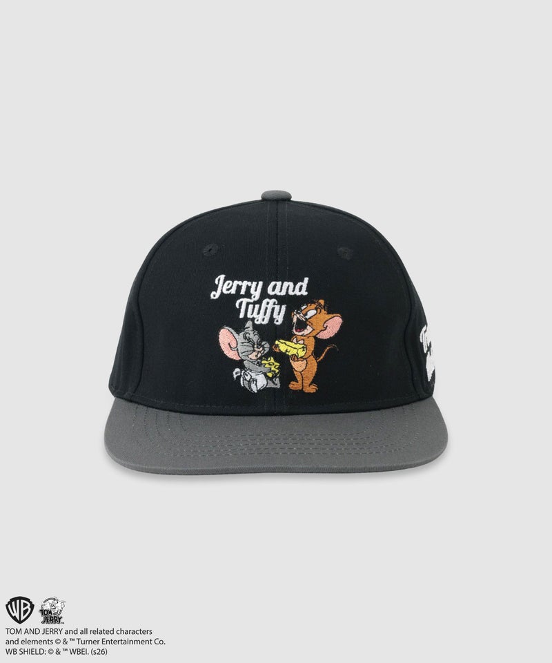 Tom and Jerry ジェリー＆タフィー 刺繍配色ツイルベースボールキャップ キッズ商品画像-2