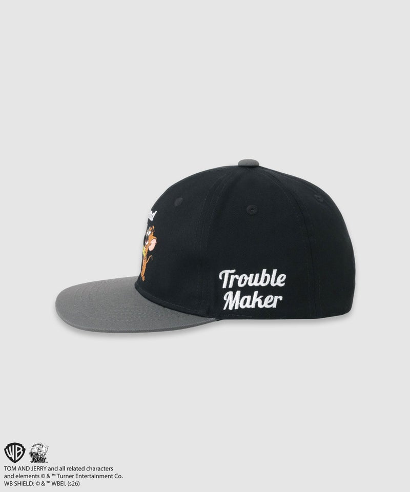 Tom and Jerry ジェリー&タフィー 刺繍配色ツイルベースボールキャップ キッズ商品画像-3