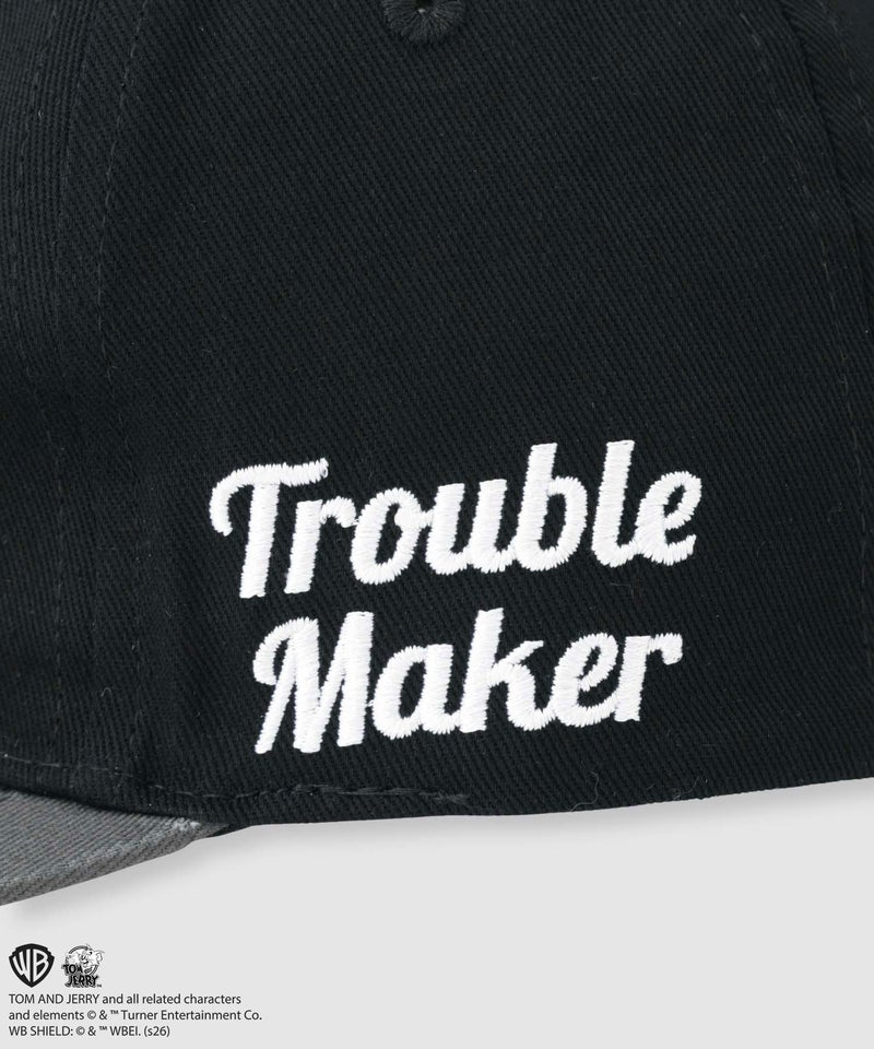 Tom and Jerry ジェリー&タフィー 刺繍配色ツイルベースボールキャップ キッズ商品画像-7
