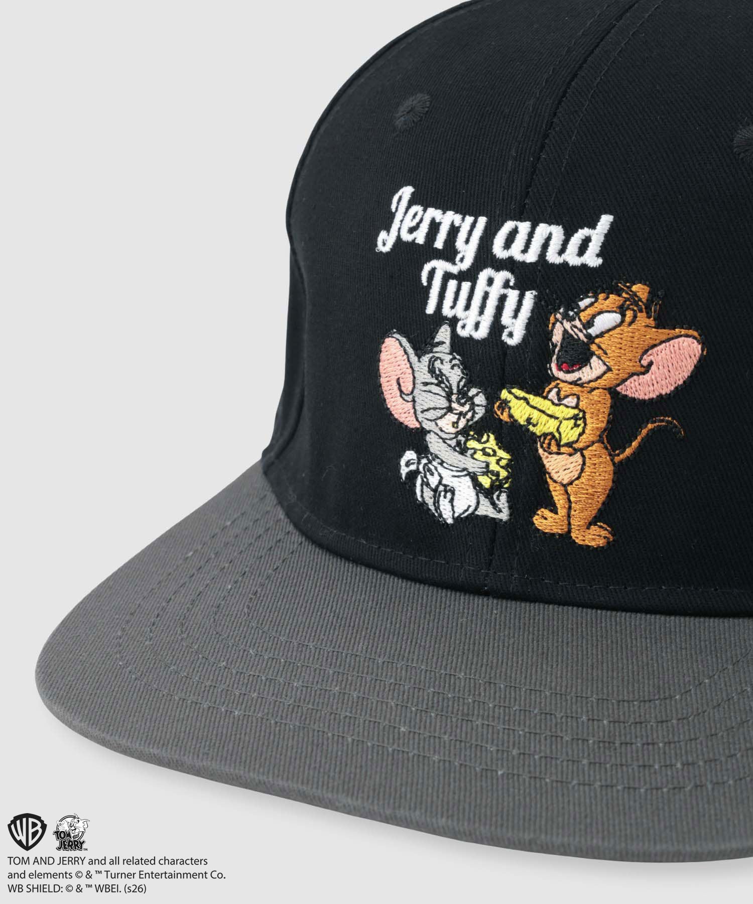 Tom and Jerry ジェリー＆タフィー 刺繍配色ツイルベースボール
