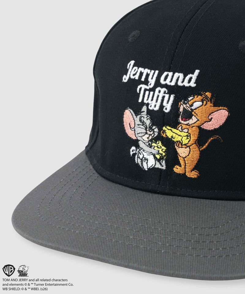 Tom and Jerry ジェリー&タフィー 刺繍配色ツイルベースボールキャップ キッズ商品画像-8